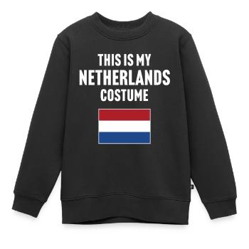 Ce costume de mes Pays-Bas - Sweat Premium enfant bio - noir - Devant - AI Model Kid Female (0cm)