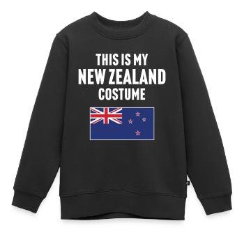 C’est mon costume néo-zélandais - Sweat Premium enfant bio - noir - Devant - AI Model Kid Female (0cm)