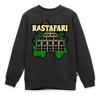 Rastafari Soundsystem - Kinder Premium Organic Sweatshirt - Schwarz - Vorne - AI Model Kid Female (0cm)