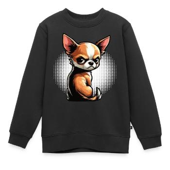 Chihuahua Chihuahua Propriétaire Chihuahuafan Chi Chis - Sweat Premium enfant bio - noir - Devant - AI Model Kid Female (0cm)