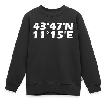 Florenz Koordinaten - Kinder Premium Organic Sweatshirt - Schwarz - Vorne - AI Model Kid Female (0cm)