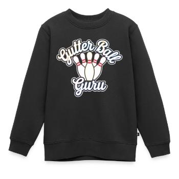 Gutter Ball Guru 12 - Kinder Premium Organic Sweatshirt - Schwarz - Vorne - AI Model Kid Female (0cm)