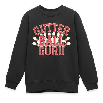 Gutter Ball Guru 14 - Kinder Premium Organic Sweatshirt - Schwarz - Vorne - AI Model Kid Female (0cm)