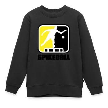 Roundnet Spike Ball Spikeball Fun - Sweat Premium enfant bio - noir - Devant - AI Model Kid Female (0cm)