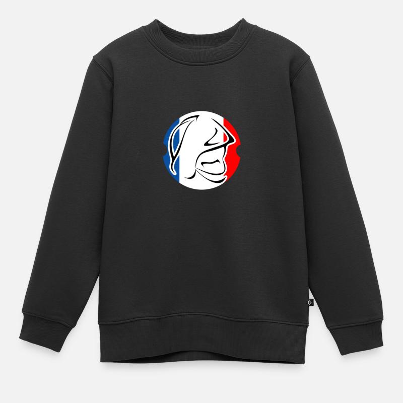 pompier logo - Sweat Premium enfant bio - noir
