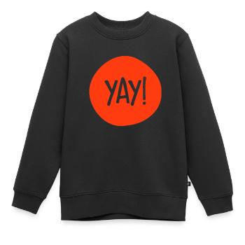 Yay Stylish Fashion - Kinder Premium Organic Sweatshirt - Schwarz - Vorne - AI Model Kid Female (0cm)