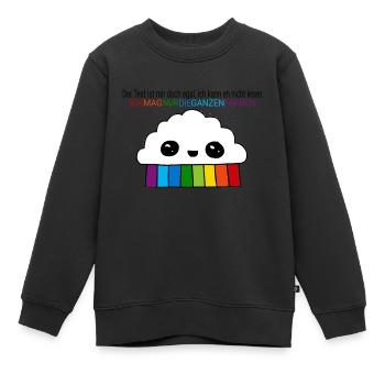 Regenbogen - Kinder Premium Organic Sweatshirt - Schwarz - Vorne - AI Model Kid Female (0cm)