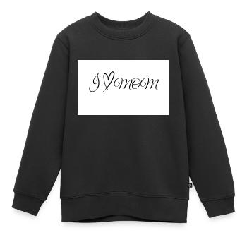 Maman - Sweat Premium enfant bio - noir - Devant - AI Model Kid Female (0cm)