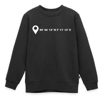 Sankt Augustin Koordinaten - Kinder Premium Organic Sweatshirt - Schwarz - Vorne - AI Model Kid Female (0cm)