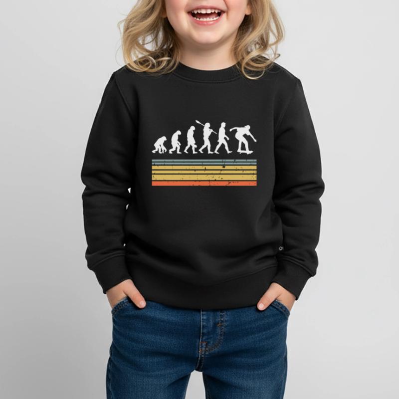 Skate Skateboard Evolution Kids Premium Organic Sweatshirt