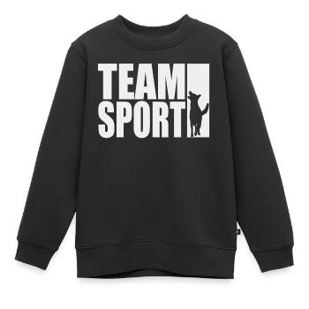 Teamsport Motiv Hundesport IGP 1 - Kinder Premium Organic Sweatshirt - Schwarz - Vorne - AI Model Kid Female (0cm)