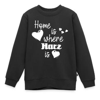Zuhause in Harz - Home is where Harz is - Kinder Premium Organic Sweatshirt - Schwarz - Vorne - AI Model Kid Female (0cm)
