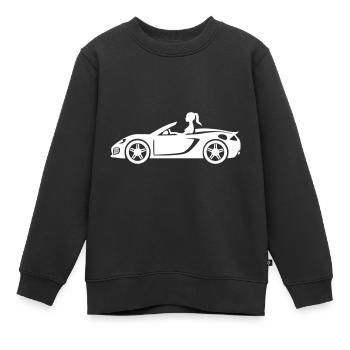 Sportauto Pkw Cabrio - Kinder Premium Organic Sweatshirt - Schwarz - Vorne - AI Model Kid Female (0cm)