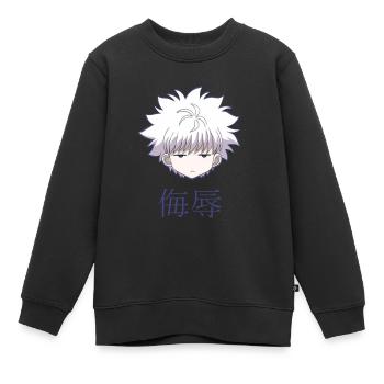 Kirua Killua Baka  Fun - Kids Premium Organic Sweatshirt - black - Front - AI Model Kid Female (0cm)