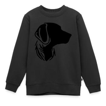 Hundeportrait für stolze Hundebesitzer - Kinder Premium Organic Sweatshirt - Schwarz - Vorne - AI Model Kid Female (0cm)