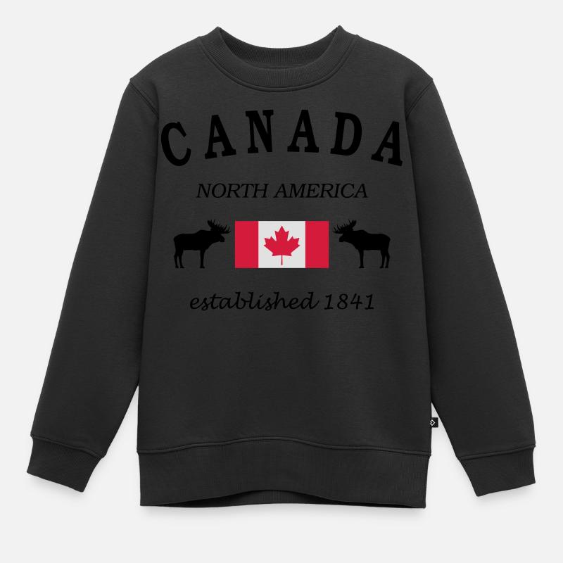 Canada - Kinder Premium Organic Sweatshirt - Schwarz