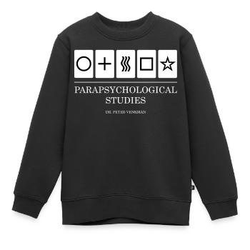 Parapsychological Studies - Kids Premium Organic Sweatshirt - black - Front - AI Model Kid Female (0cm)