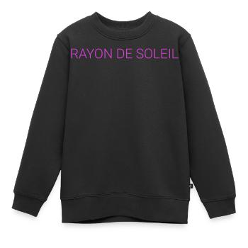 Rayon de soleil - Sweat Premium enfant bio - noir - Devant - AI Model Kid Female (0cm)