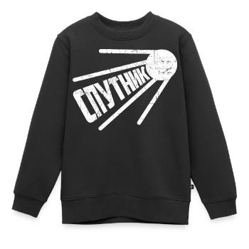 Sputnik Russischer Satellit Russland Spruch Soviet - Kinder Premium Organic Sweatshirt - Schwarz - Vorne - AI Model Kid Female (0cm)