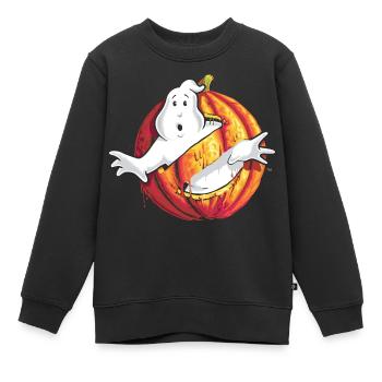 Ghostbusters Halloween Logo - Kinder Premium Organic Sweatshirt - Schwarz - Vorne - AI Model Kid Female (0cm)