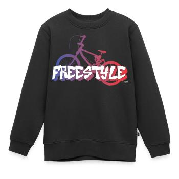Bicyclette Bmx Freestyle - Urbaninme - Kinder Premium Organic Sweatshirt - Schwarz - Vorne - AI Model Kid Female (0cm)