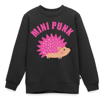 ROSA HEDGEHOG - Kinder Premium Organic Sweatshirt - Schwarz - Vorne - AI Model Kid Female (0cm)