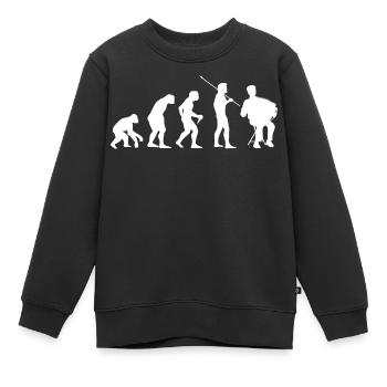 Accordéon Evolution Accordéon Accordéon accordé - Sweat Premium enfant bio - noir - Devant - AI Model Kid Female (0cm)