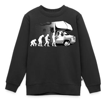 Wohnmobil - Kinder Premium Organic Sweatshirt - Schwarz - Vorne - AI Model Kid Female (0cm)