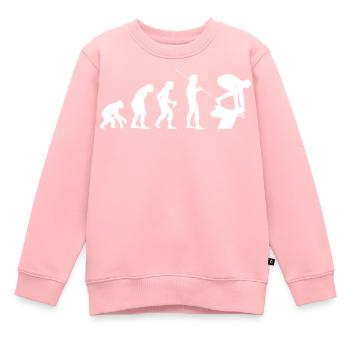 Compétition de nageurs - Sweat Premium enfant bio - rose - Devant - AI Model Kid Female (0cm)