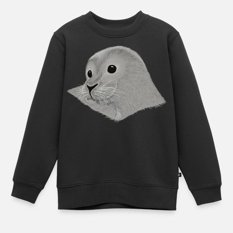 Robben Kleenes - Kinder Premium Organic Sweatshirt - Schwarz