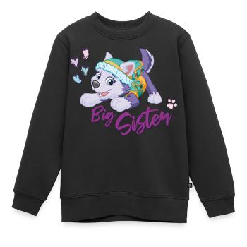 Paw Patrol Große Schwester - Kinder Premium Organic Sweatshirt - Schwarz - Vorne - AI Model Kid Female (0cm)