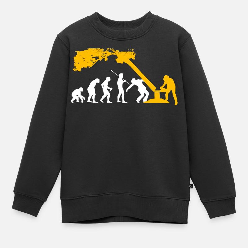 Chemise de bûcheron - Chainsaw Evolution Arborist - Sweat Premium enfant bio - noir