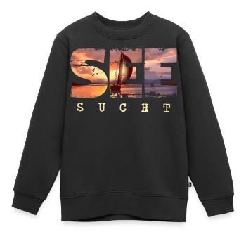 See Sucht - Segeln Outfit Yacht Segelboot Maritim - Kinder Premium Organic Sweatshirt - Schwarz - Vorne - AI Model Kid Female (0cm)