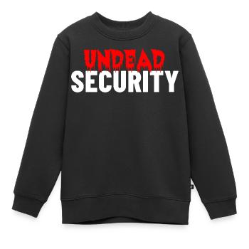 Halloween Undead Security - Kinder Premium Organic Sweatshirt - Schwarz - Vorne - AI Model Kid Female (0cm)