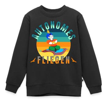 autonomes fliegen keine neue technologie teppich - Kinder Premium Organic Sweatshirt - Schwarz - Vorne - AI Model Kid Female (0cm)