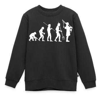 Dudelsack - Kinder Premium Organic Sweatshirt - Schwarz - Vorne - AI Model Kid Female (0cm)