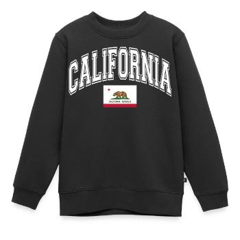 Kalifornien - Kinder Premium Organic Sweatshirt - Schwarz - Vorne - AI Model Kid Female (0cm)