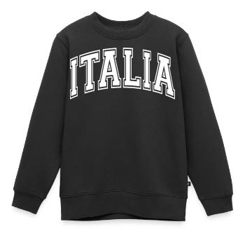 Italie - Sweat Premium enfant bio - noir - Devant - AI Model Kid Female (0cm)