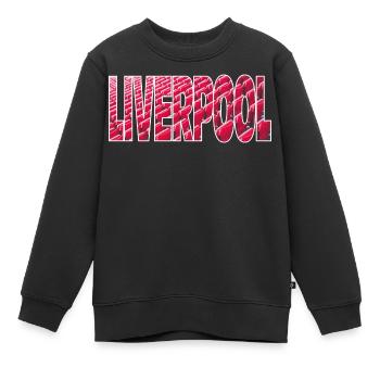Liverpool - Sweat Premium enfant bio - noir - Devant - AI Model Kid Female (0cm)