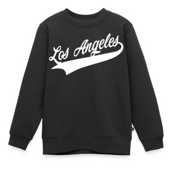 Los Angeles - Sweat Premium enfant bio - noir - Devant - AI Model Kid Female (0cm)