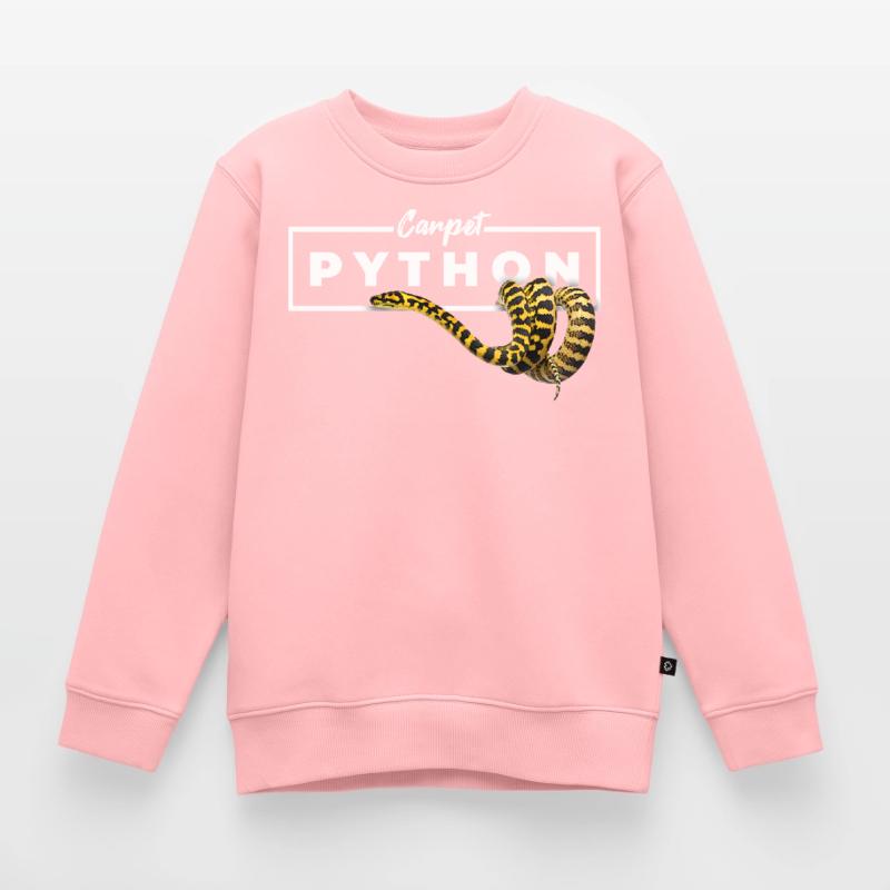 Carpet Python Geometric Reptile Owner Kids Premium Organic Sweatshirt