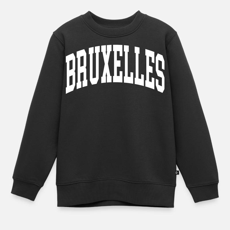 Brussels - Kids Premium Organic Sweatshirt - black