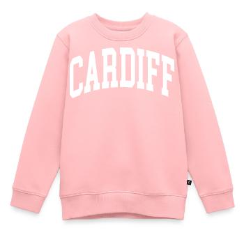 Cardiff - Kids Premium Organic Sweatshirt - rose - Front - AI Model Kid Female (0cm)