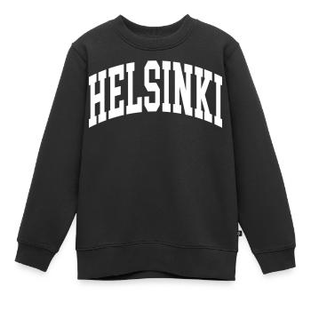 Helsinki - Kinder Premium Organic Sweatshirt - Schwarz - Vorne - AI Model Kid Female (0cm)