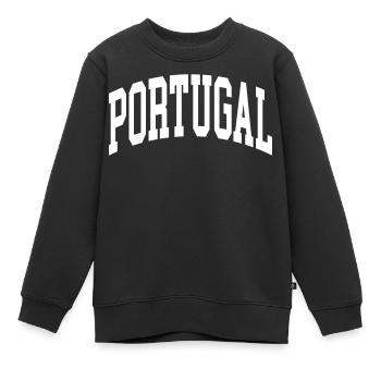 Portugal - Kinder Premium Organic Sweatshirt - Schwarz - Vorne - AI Model Kid Female (0cm)