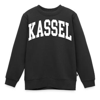 Kassel - Kinder Premium Organic Sweatshirt - Schwarz - Vorne - AI Model Kid Female (0cm)