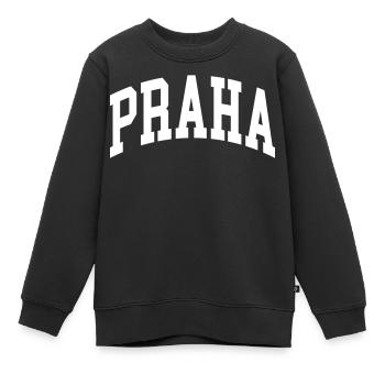 Prag - Kinder Premium Organic Sweatshirt - Schwarz - Vorne - AI Model Kid Female (0cm)
