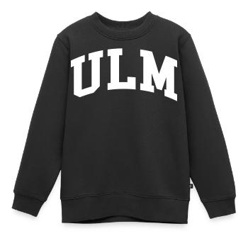 Ulm - Sweat Premium enfant bio - noir - Devant - AI Model Kid Female (0cm)