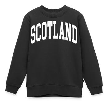 Schottland - Kinder Premium Organic Sweatshirt - Schwarz - Vorne - AI Model Kid Female (0cm)