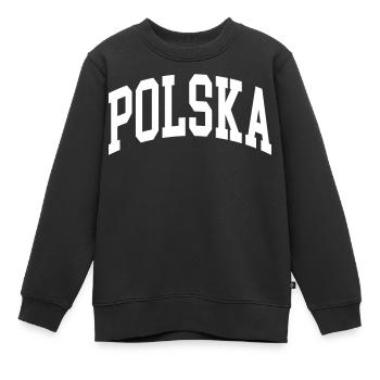 Polen - Kinder Premium Organic Sweatshirt - Schwarz - Vorne - AI Model Kid Female (0cm)
